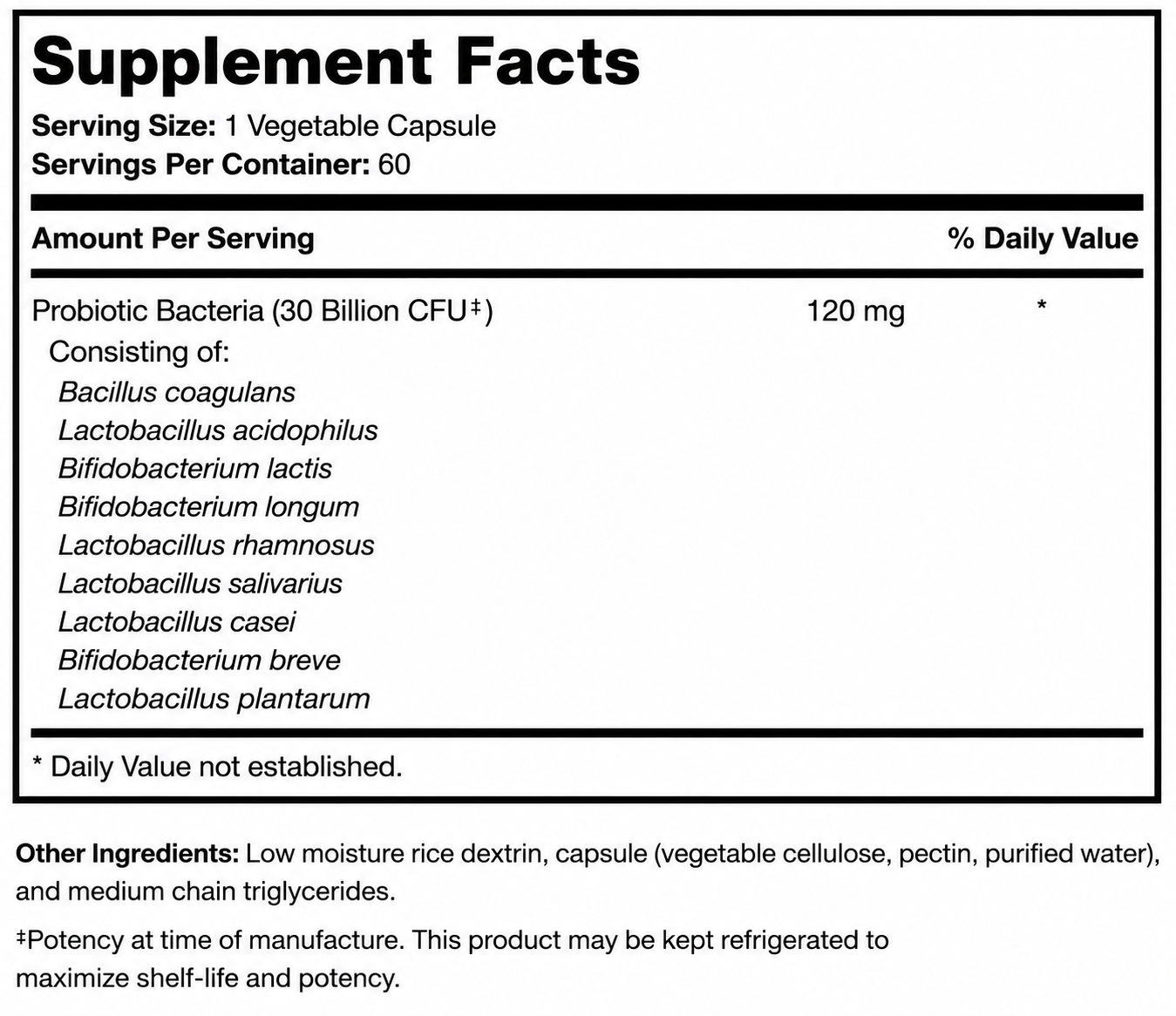 30 Billion Probiotic Capsules - Image 2