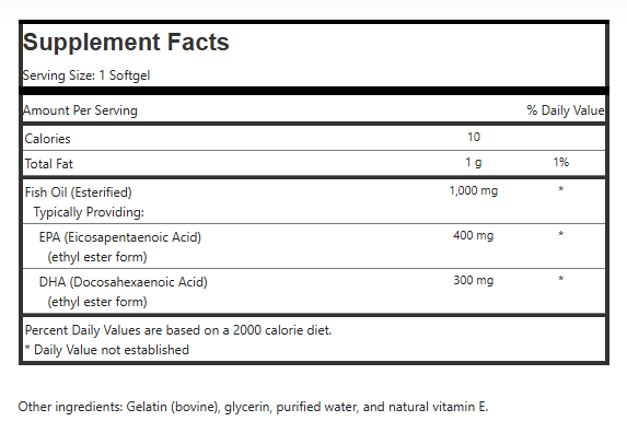 Mega EPA/DHA Fish Oil Softgels - Image 2